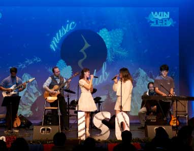a group of musicians on stage